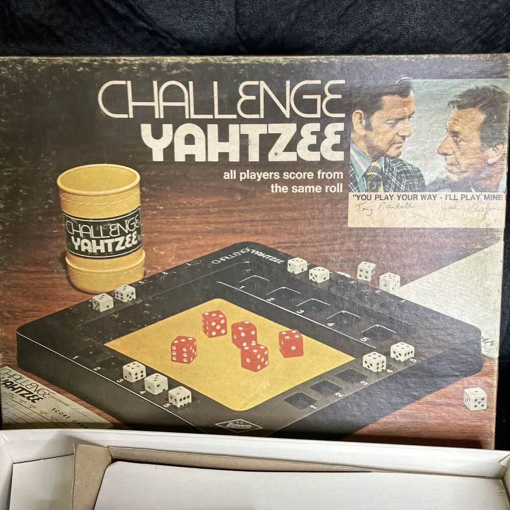 Vintage Challenge Yahtzee Odd Couple 1974 Board Game Complete